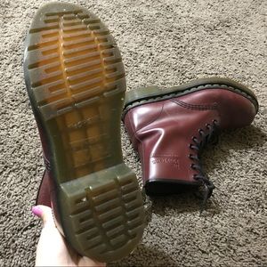 Dr Martens Burgundy 1460 boots